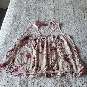 Maurices Lace Top with Floral Design